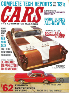 CARS 1961 NOV - SUPERCHARGING, EDD BYRNES, '62 CHRYSLERS, FORDS, GM'S, EL MIRAGE